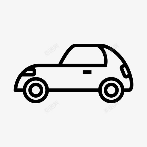 甲壳虫车汽车图标svg_新图网 https://ixintu.com 汽车 甲壳虫车