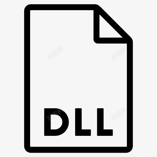 格式dll格式file图标svg_新图网 https://ixintu.com dll格式 file file格式 格式