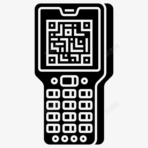 条形码标签qr图标svg_新图网 https://ixintu.com qr 扫描仪 条形码 标签 计算机和小工具标志符号 阅读器