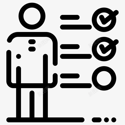 专业检查表生产力和商业动机技能虚线图标svg_新图网 https://ixintu.com 专业 动机 商业 技能 检查表 生产力 虚线