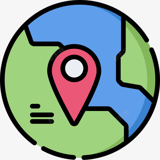 位置社交媒体82线性颜色图标svg_新图网 https://ixintu.com 位置 媒体 社交 线性 颜色