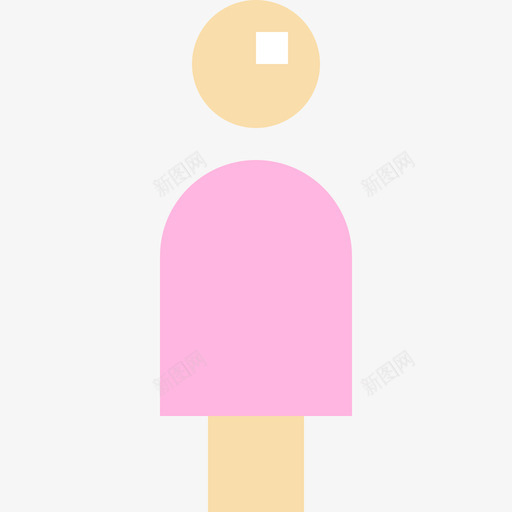 女性使用者18扁平图标svg_新图网 https://ixintu.com 使用者18 女性 扁平