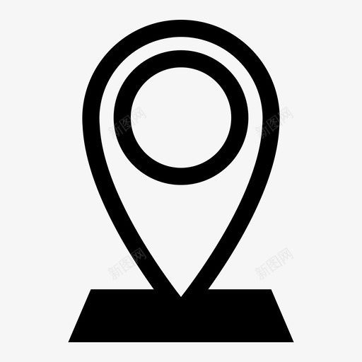 位置地址gps图标svg_新图网 https://ixintu.com gps pin 位置 地图 地址 地点