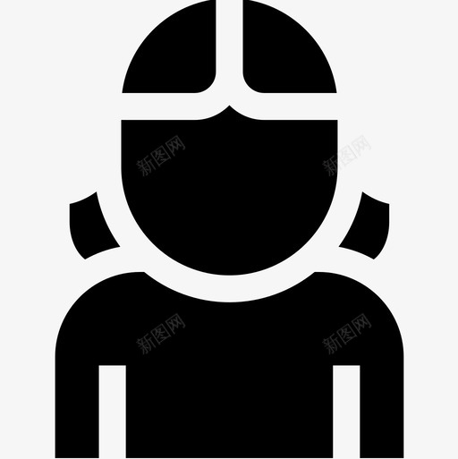 女人46号阿凡达满满的图标svg_新图网 https://ixintu.com 46号阿凡达 女人 满满的