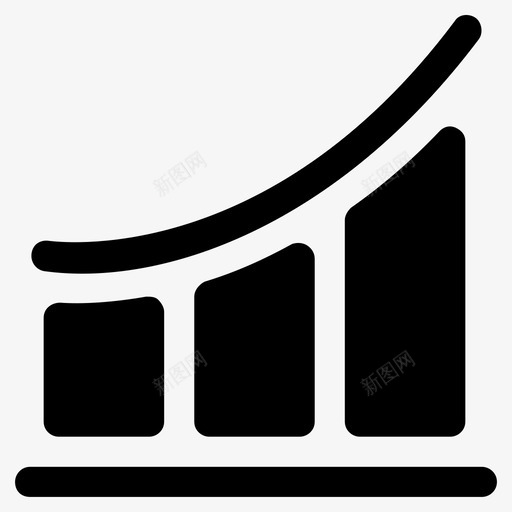 条形图分析业务增长图标svg_新图网 https://ixintu.com 业务 信息 分析 图标 图表 增加 增长 字形 条形图