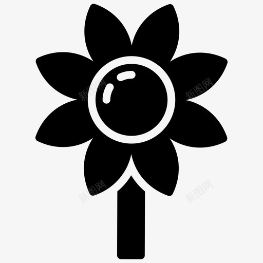 向日葵园艺自然图标svg_新图网 https://ixintu.com 向日葵 园艺 有机植物 自然 自然和户外雕文图标