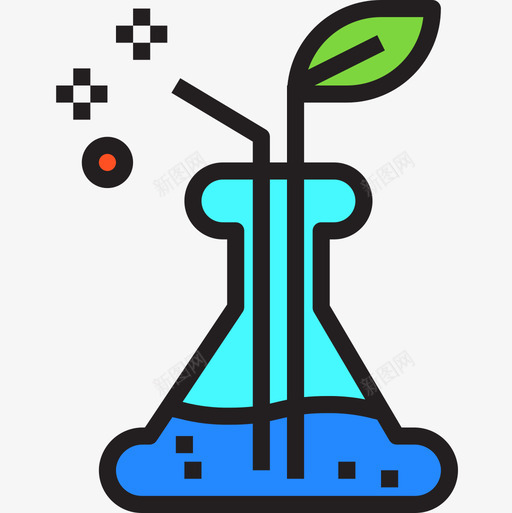 烧瓶研究思路4线性颜色图标svg_新图网 https://ixintu.com 烧瓶 研究思路4 线性颜色