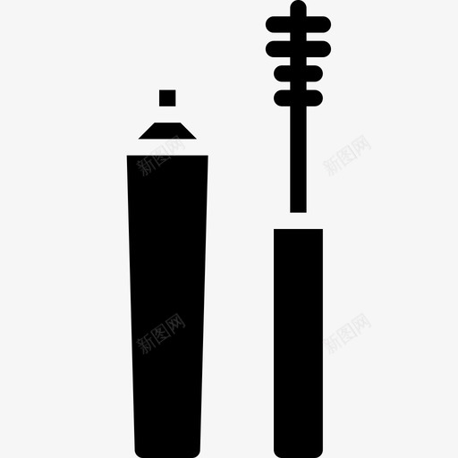 睫毛膏美容化妆品2字形图标svg_新图网 https://ixintu.com 化妆品 字形 睫毛膏 美容 美容化妆