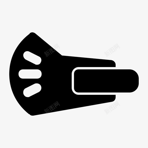 面罩空气呼吸图标svg_新图网 https://ixintu.com 呼吸 套件 户外 空气 过滤器 防护 面罩 鼻子
