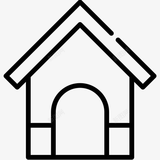 狗舍宠物17直系图标svg_新图网 https://ixintu.com 宠物 狗舍 直系