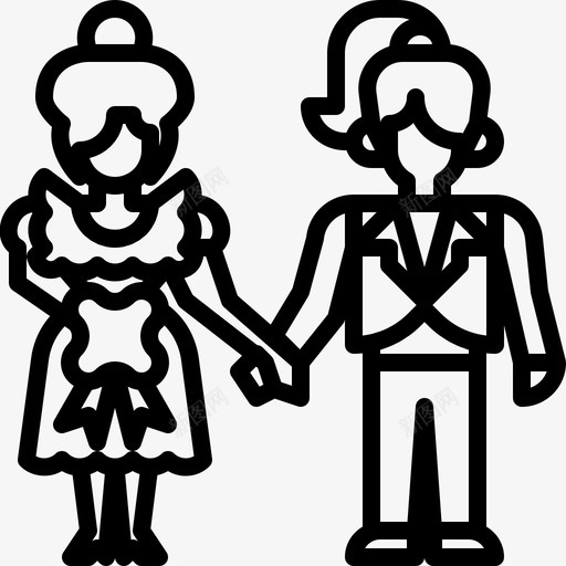 异装癖夫妻婚姻图标svg_新图网 https://ixintu.com 夫妻 女人 婚姻 婚礼 婚礼爱情故事 异装癖