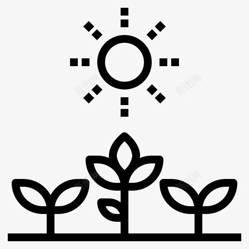 农作物农业耕作图标svg_新图网 https://ixintu.com 农业 农作物 农场 植物 耕作 花园