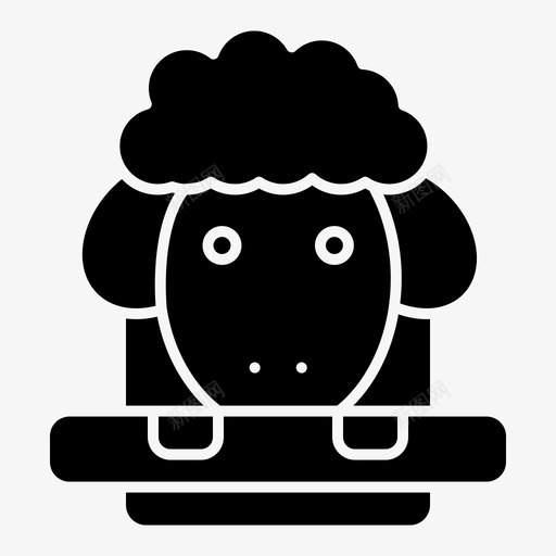 复活节羔羊绵羊图标svg_新图网 https://ixintu.com 东方 复活节 春天 绵羊 羔羊