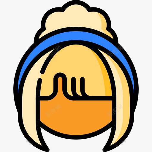 WIGWIGS2线性颜色图标svg_新图网 https://ixintu.com WIG WIGS2 线性颜色