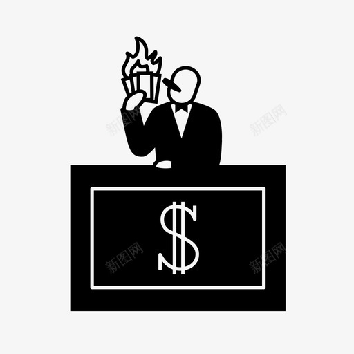 银行家亿万富翁腐败图标svg_新图网 https://ixintu.com 亿万 华尔街 同质 富翁 政治 百万富翁 腐败 银行家