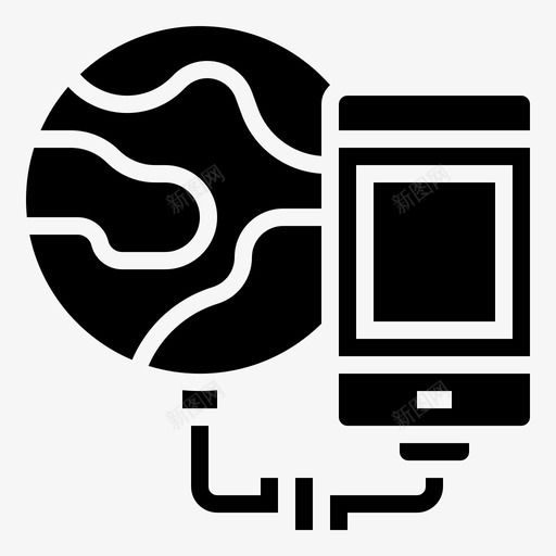连接设备internet图标svg_新图网 https://ixintu.com internet 共享 字形 技术 网络 设备 连接 链接