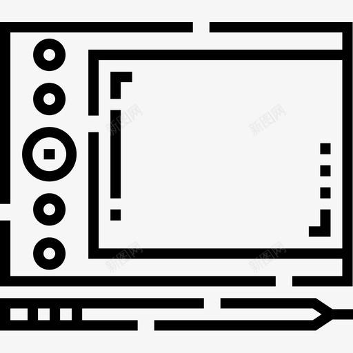 图形板编辑14线性图标svg_新图网 https://ixintu.com 图形板 线性 编辑设计14