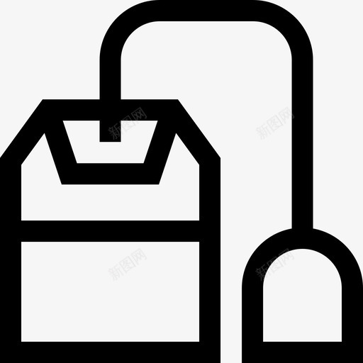 茶包咖啡店直系图标svg_新图网 https://ixintu.com 咖啡店 直系 茶包