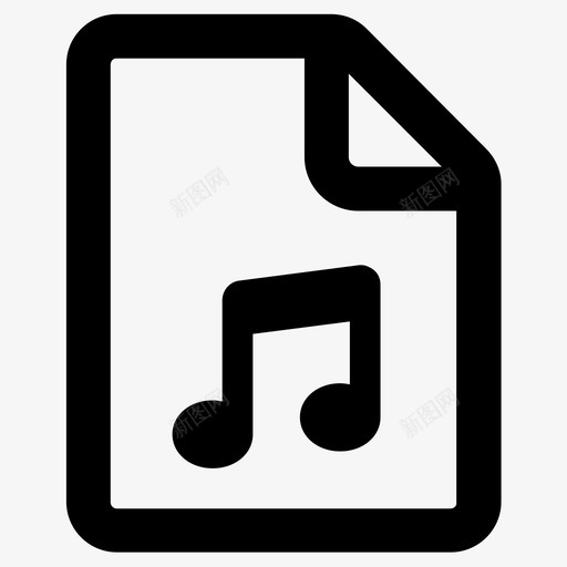 mp3音频文件图标svg_新图网 https://ixintu.com mp3 文件 格式 音乐 音频