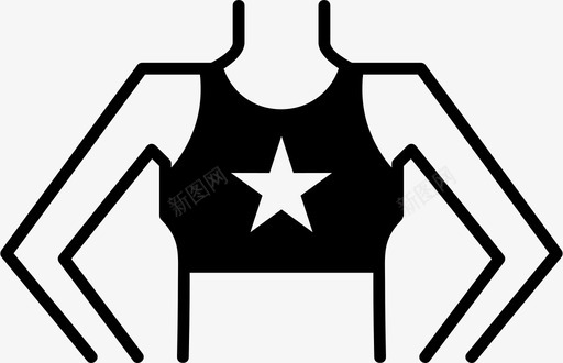 苗条身材胸部图标svg_新图网 https://ixintu.com 减肥 胸部 苗条 身材 部位