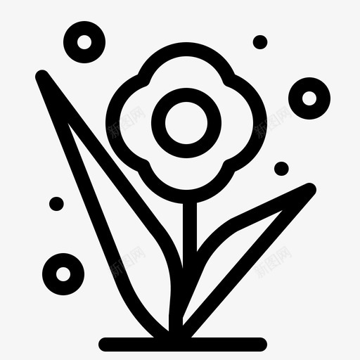 花植物春天图标svg_新图网 https://ixintu.com 东海岸 春天 植物 海岸线