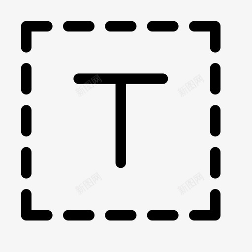 文本框字体工具图标svg_新图网 https://ixintu.com 字体 工具 布局 文本 类型