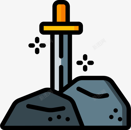 神剑幻想13线性颜色图标svg_新图网 https://ixintu.com 幻想 神剑 线性 颜色