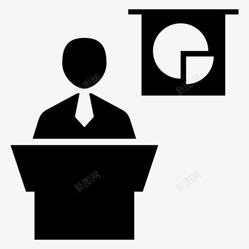 演示董事会图表图标svg_新图网 https://ixintu.com 会议 图表 培训 演示 管理 董事会