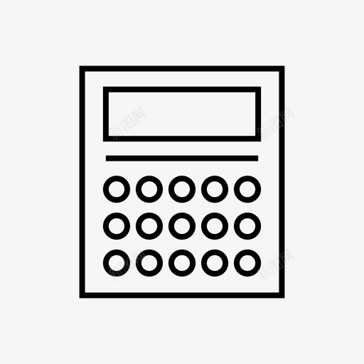 计算器会计商业图标svg_新图网 https://ixintu.com 会计 商业 商业金融系列1 计算器 金融