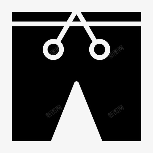 裤子海滩布料图标svg_新图网 https://ixintu.com 内衣 夏日海滩雕文 布料 时尚 海滩 裤子