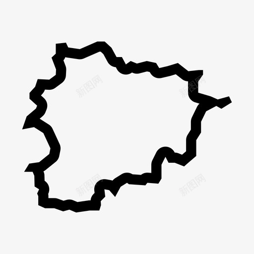 安道尔地图欧洲安道尔公国图标svg_新图网 https://ixintu.com 安道尔公国 安道尔地图 欧洲 比利牛斯