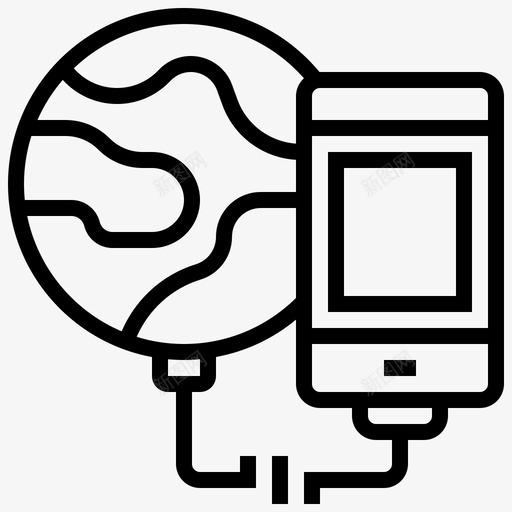 连接设备互联网图标svg_新图网 https://ixintu.com 互联网 技术 网络共享线路 设备 连接 链路