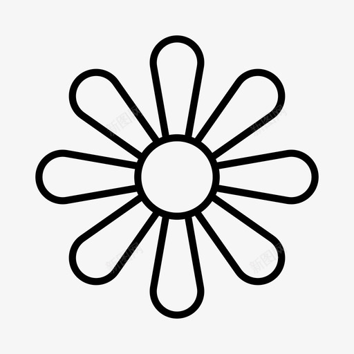 花雏菊花匠图标svg_新图网 https://ixintu.com 花 花匠 雏菊