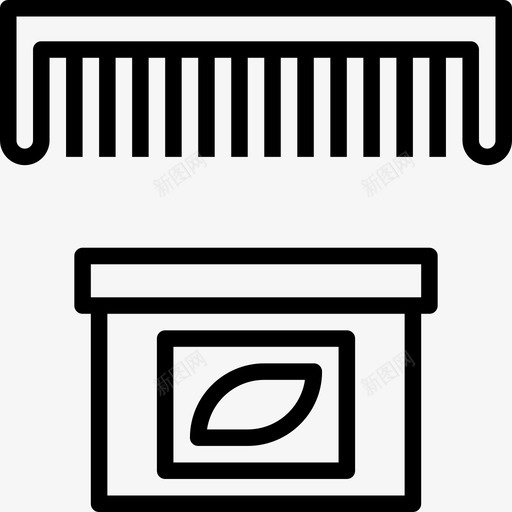 护发霜浴室用品5直线型图标svg_新图网 https://ixintu.com 护发霜 浴室用品5 直线型