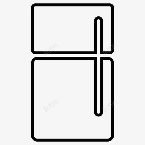 冰箱冷冻厨房图标svg_新图网 https://ixintu.com 冰箱 冷冻 厨房