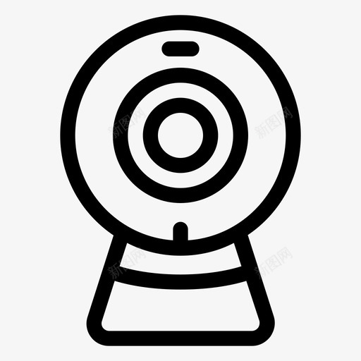 闭路电视摄像机保护安全图标svg_新图网 https://ixintu.com 保安 保护 安全 录像 闭路电视摄像机