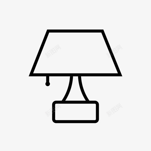 夜灯家具图标svg_新图网 https://ixintu.com 夜灯 家具