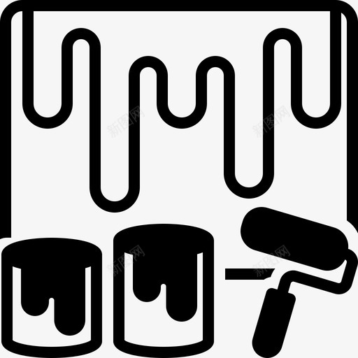 油漆颜色颜料图标svg_新图网 https://ixintu.com 更新 油漆 翻新 颜料 颜色