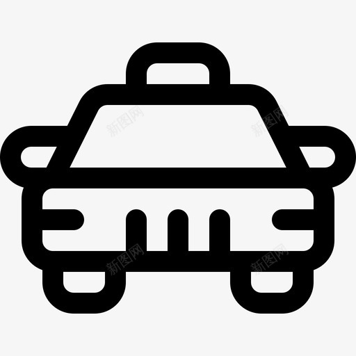 出租车14号停车场直线型图标svg_新图网 https://ixintu.com 14号 停车场 出租车 直线 线型