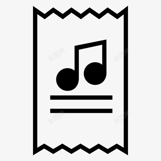 音符音乐声音图标svg_新图网 https://ixintu.com 声音 音乐 音符 音调