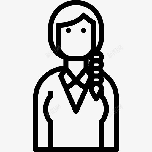 女商人商业化身直系人图标svg_新图网 https://ixintu.com 商业化身 女商人 直系人