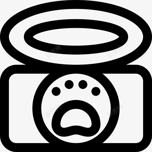 罐装食品宠物22直系图标svg_新图网 https://ixintu.com 宠物 直系 罐装 食品