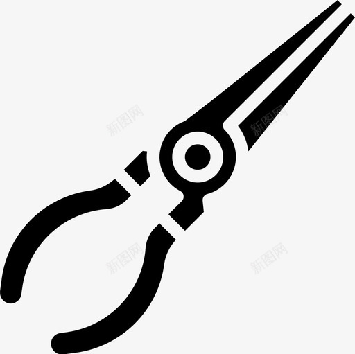 钳子工具53填充图标svg_新图网 https://ixintu.com 填充 工具53 钳子