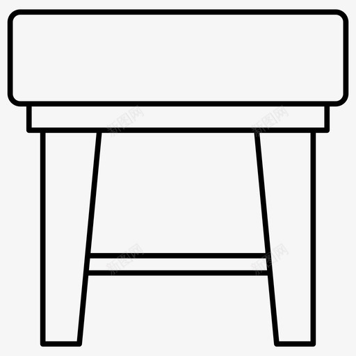 凳子椅子家具图标svg_新图网 https://ixintu.com 凳子 家具 家具轮廓图标 椅子