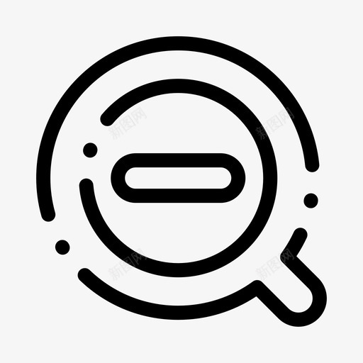 搜索删除减少图标svg_新图网 https://ixintu.com ui 元素 减少 删除 基本 搜索 缩小 虚线