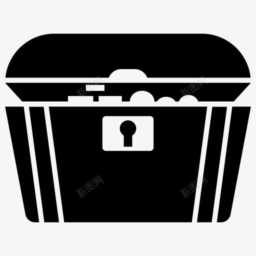 宝箱储藏室珠宝盒图标svg_新图网 https://ixintu.com 储藏室 宝箱 寻钱 海盗雕文图标 珠宝盒