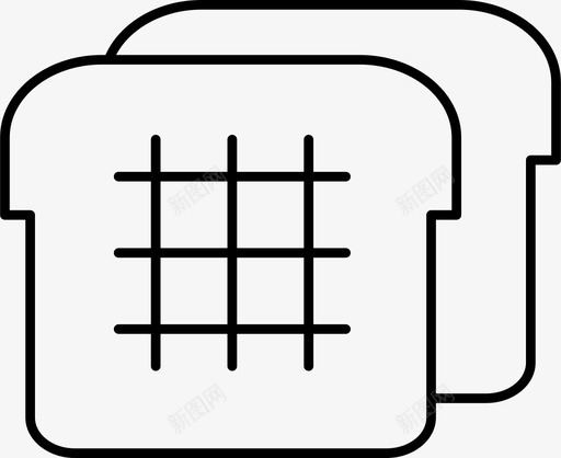 面包吃的烤面包图标svg_新图网 https://ixintu.com 吃的 烤面包 面包