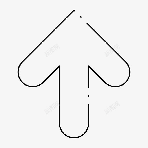 箭头向上上载图标svg_新图网 https://ixintu.com ui 上载 元素 向上 基本 箭头 虚线