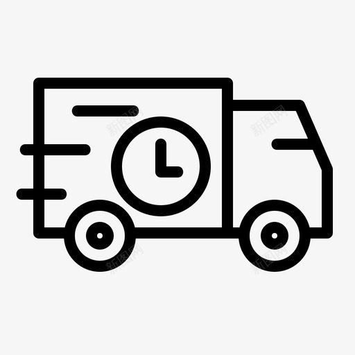 在航运运输交货图标svg_新图网 https://ixintu.com 交货 方面 有着 电子商务 等待 线式 航运 购物 运输