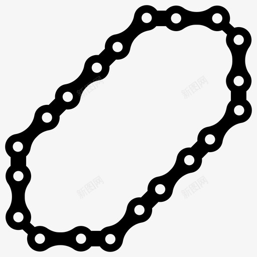 链自行车链汽车皮带图标svg_新图网 https://ixintu.com 固体 摩托 摩托车 汽车 皮带 维修服务 自行 自行车 车链 车链条 轮胎 零部件